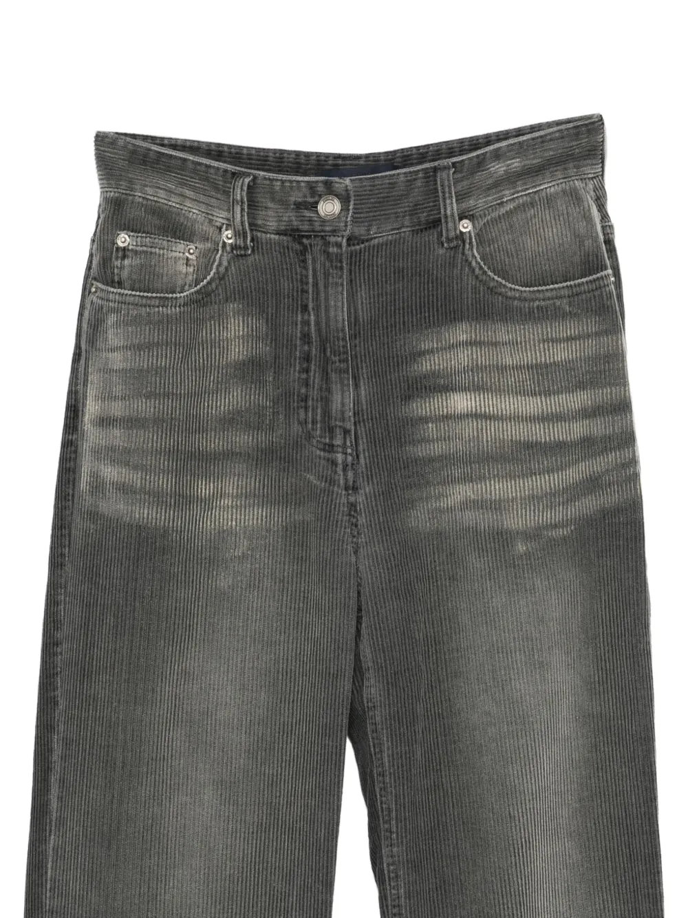 Juun.J Ribfluwelen broek Grijs