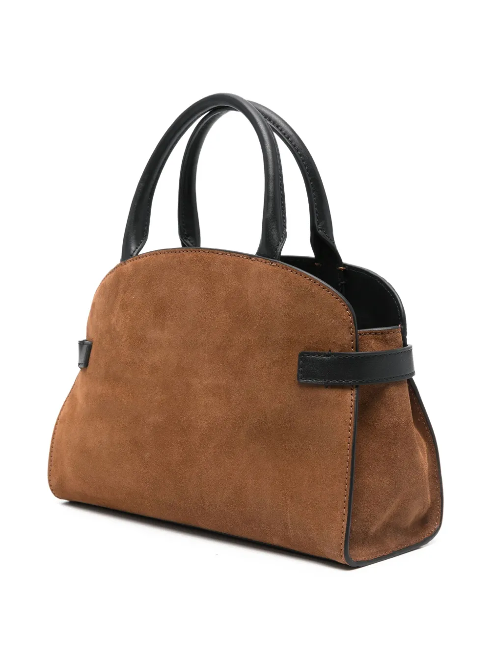 Coccinelle Shopper met diamantpatroon en gesp Bruin