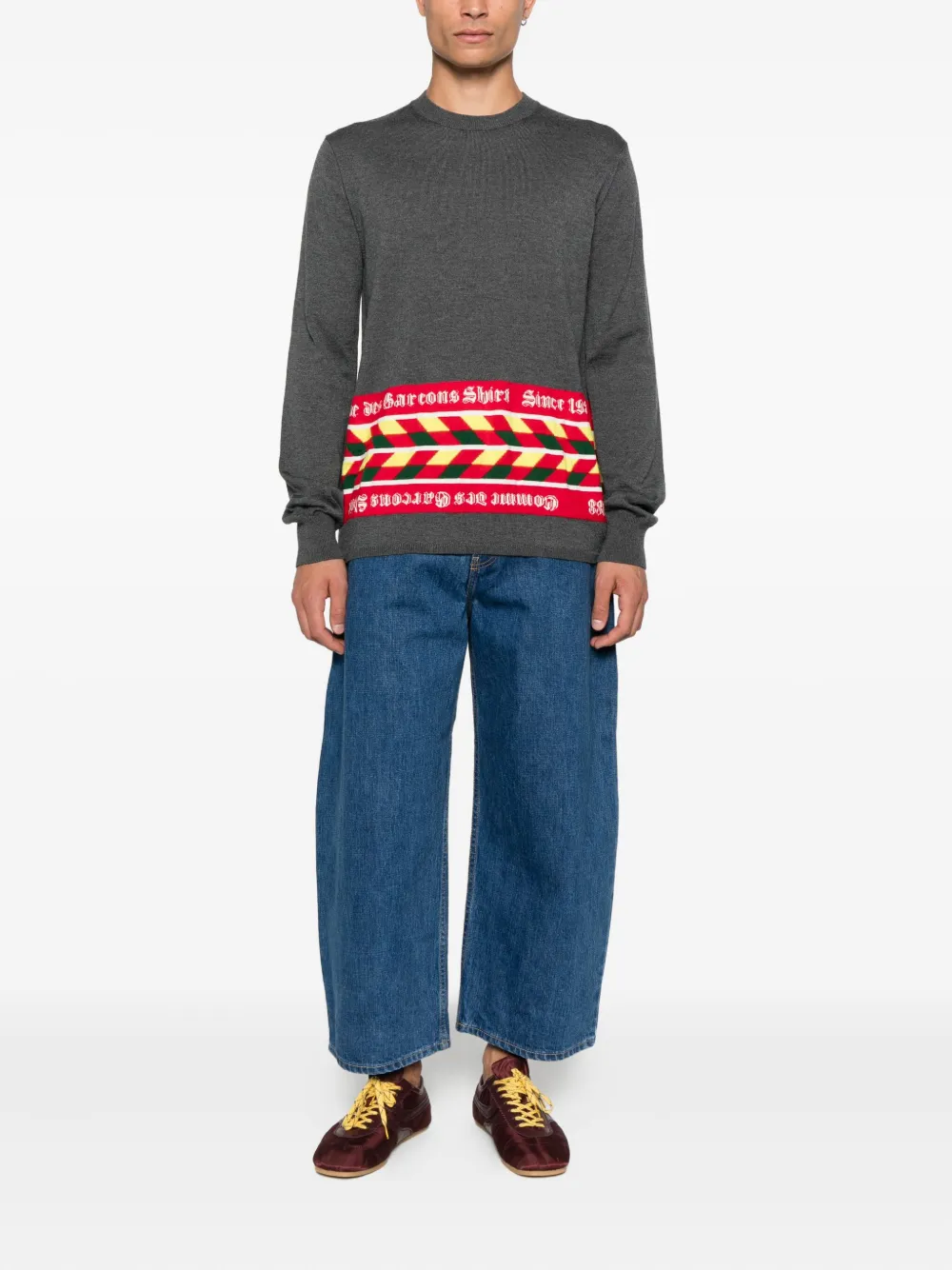Comme Des Garçons Shirt Trui met wolblend - Grijs