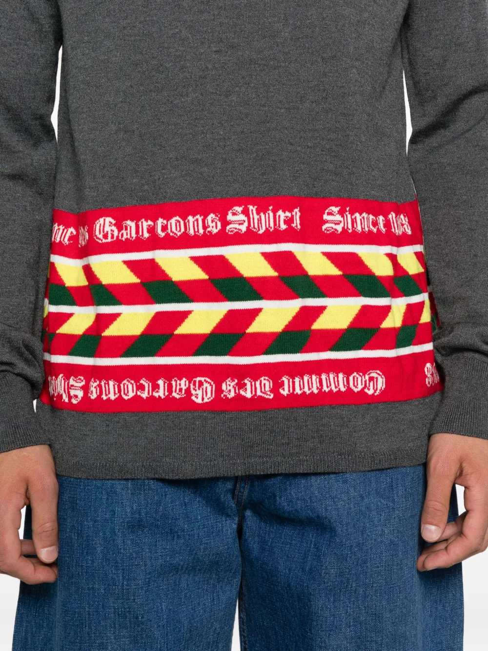 Comme Des Garçons Shirt Trui met wolblend Grijs