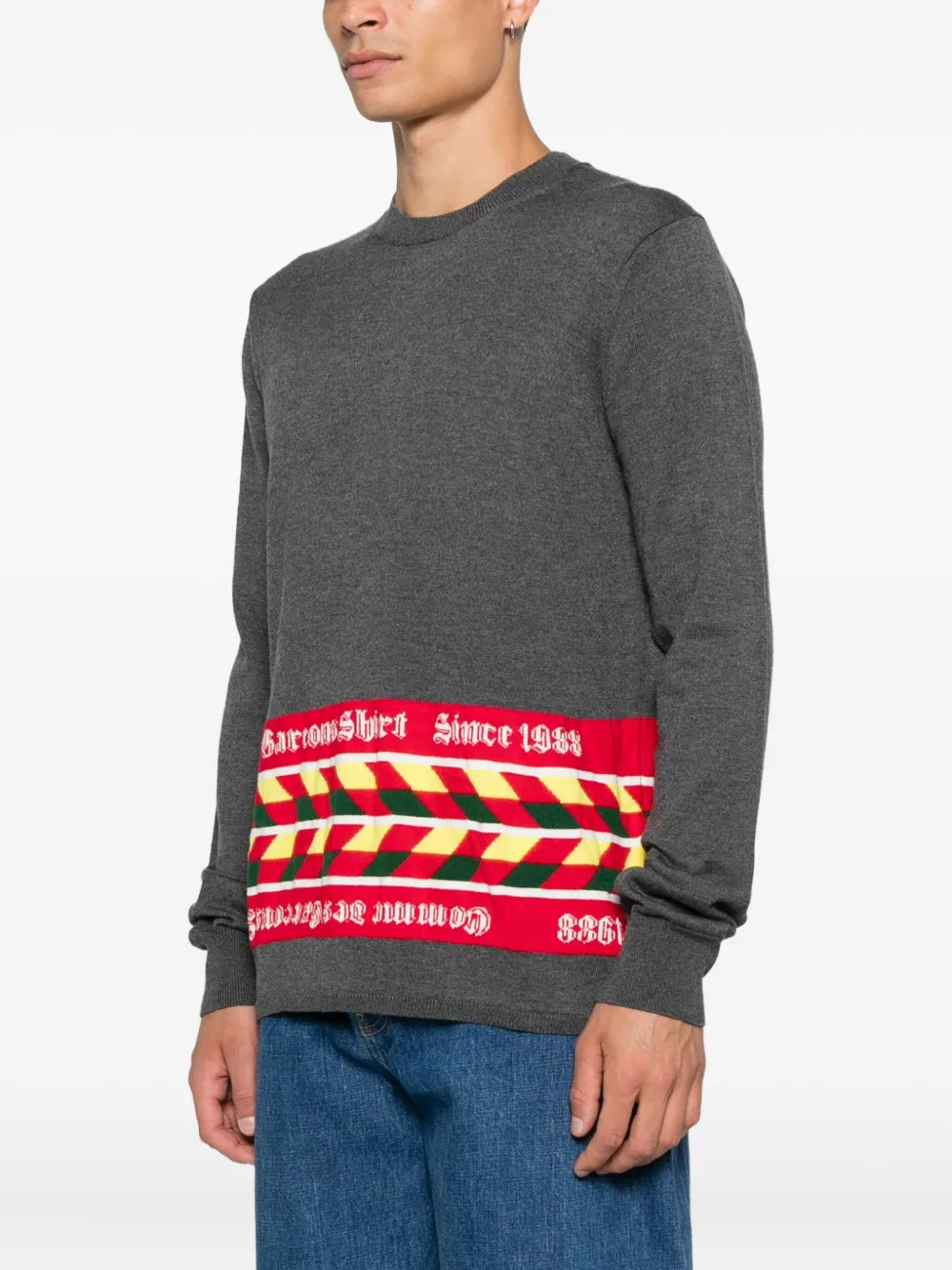 Comme Des Garçons Shirt Trui met wolblend Grijs