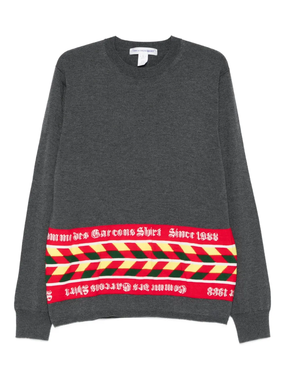 Comme Des Garçons Shirt wool-blend jumper – Grey Comme Des Garçons Shirt wool-blend jumper – Grey