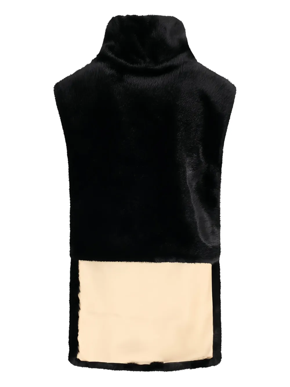 Bb Couture High-neck Gilet In Black
