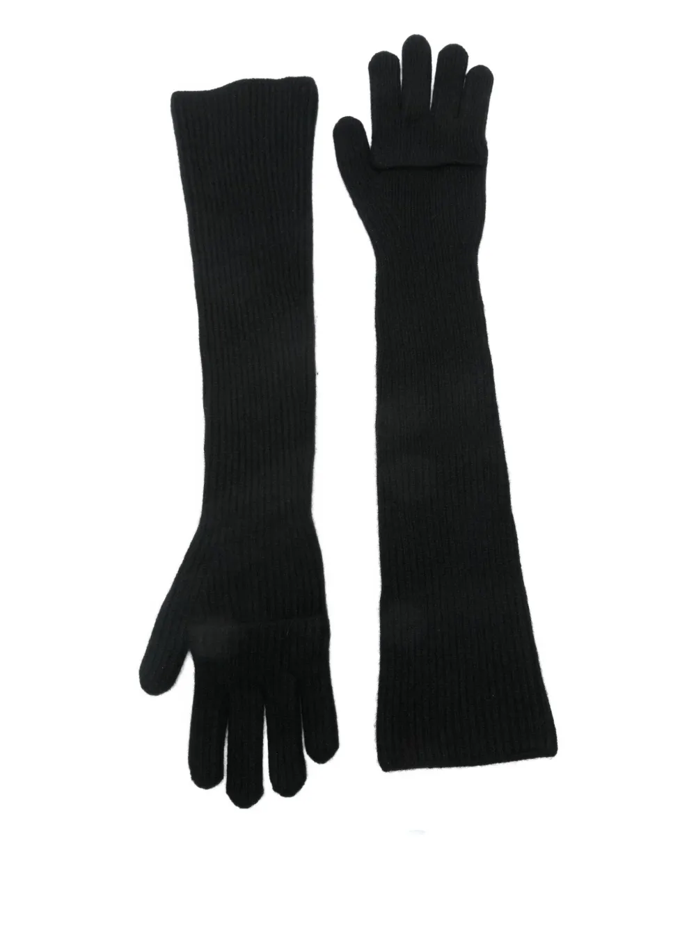 Juun.J ribbed gloves - Zwart