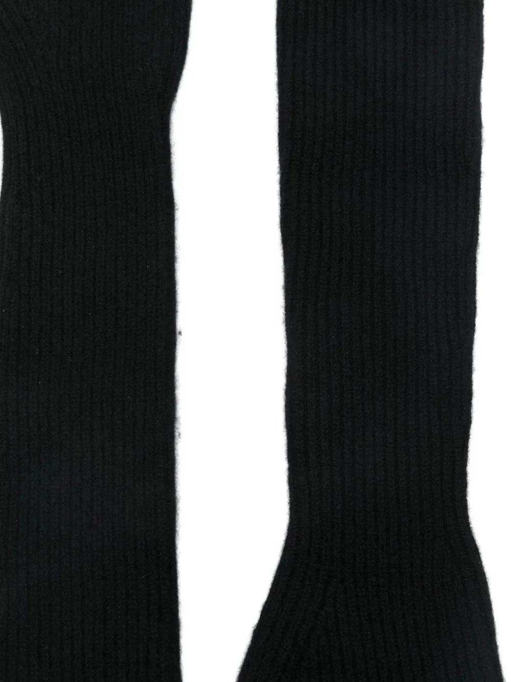 Juun.J Geribbelde handschoenen Zwart