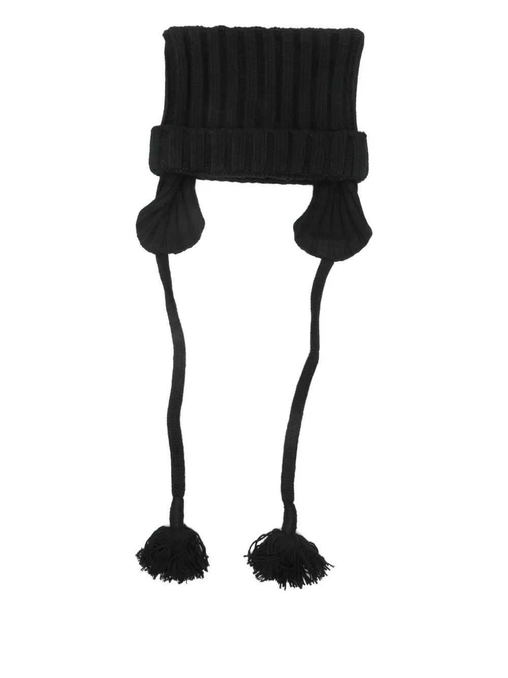 Juun.J tassel-detail beanie - Zwart