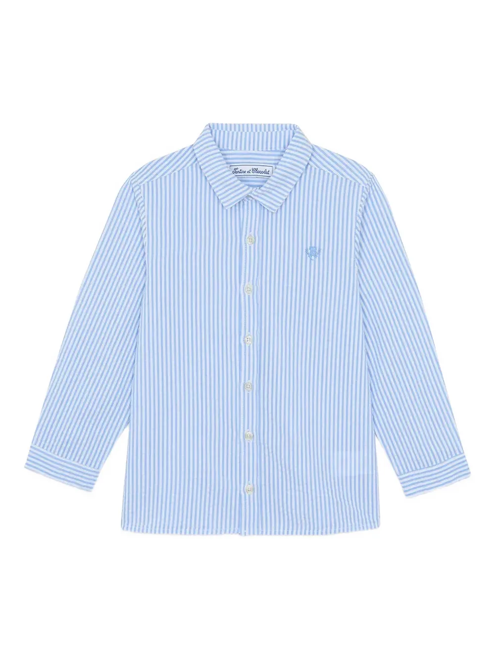 Tartine Et Chocolat striped long-sleeves top - Blu