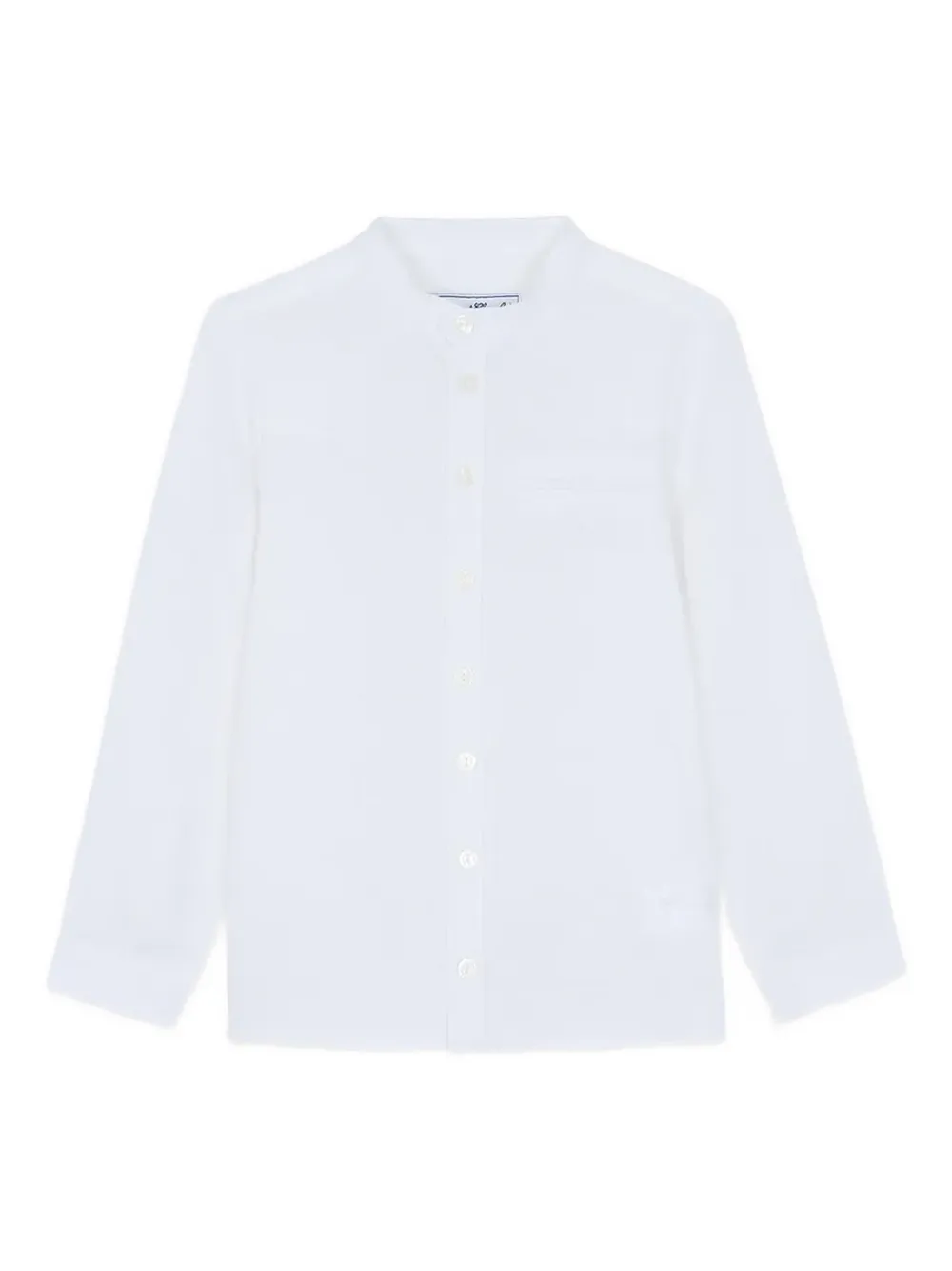 Tartine Et Chocolat buttoned linen shirt - Bianco