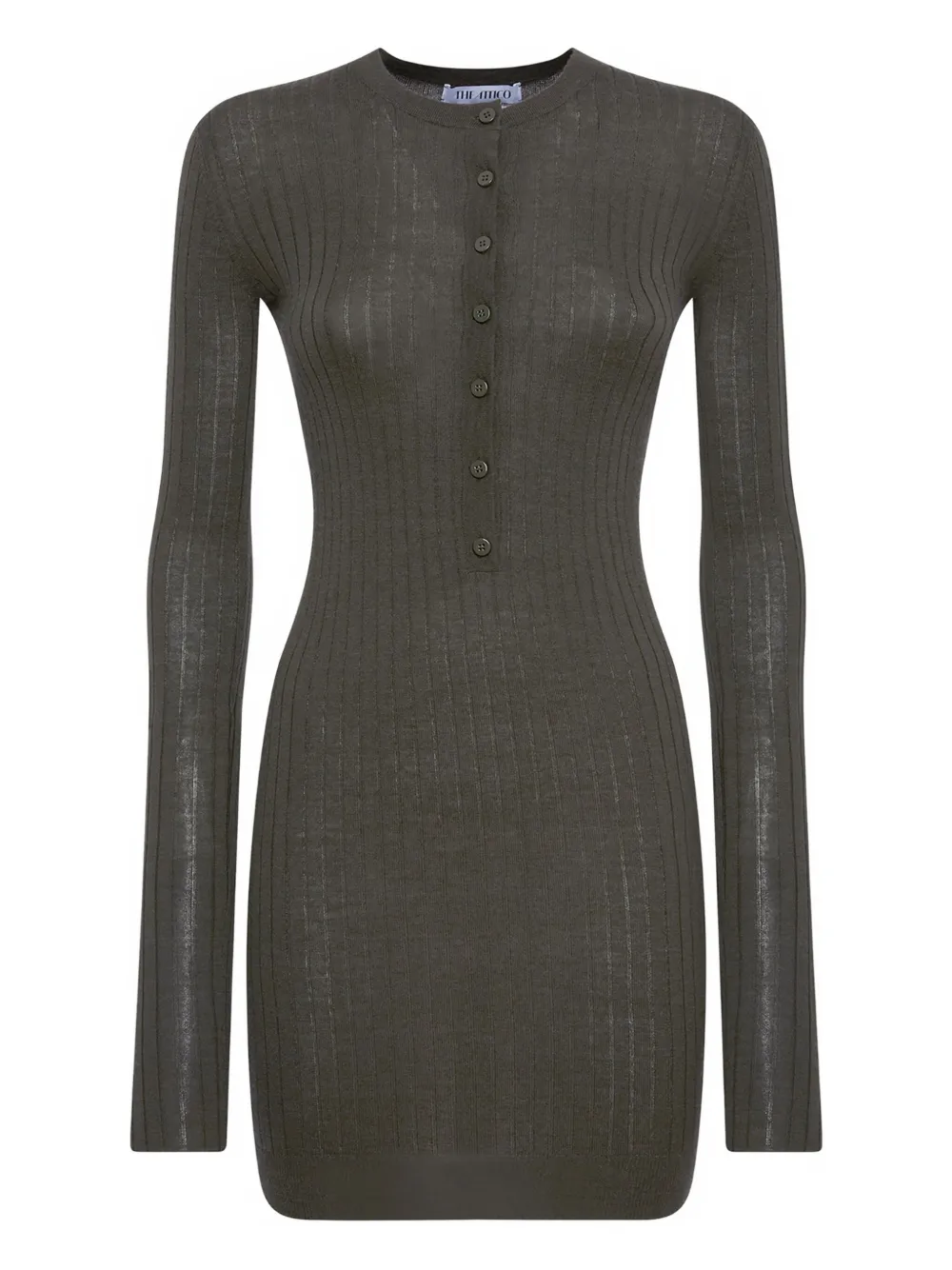 The Attico buttoned mini dress | verde | Image 1