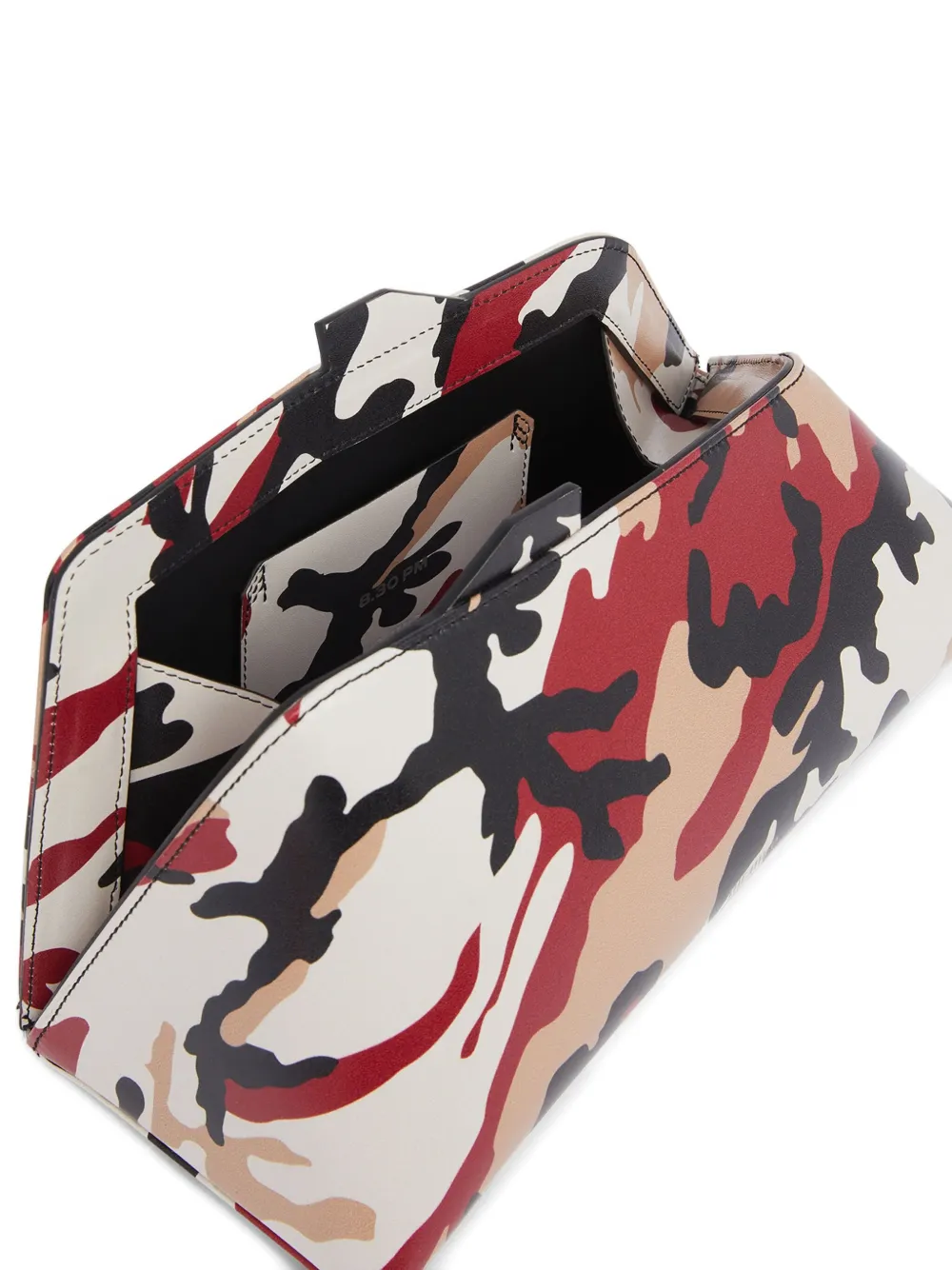 Attico 8.30pm Camouflage-pattern Clutch Ag In Neutral