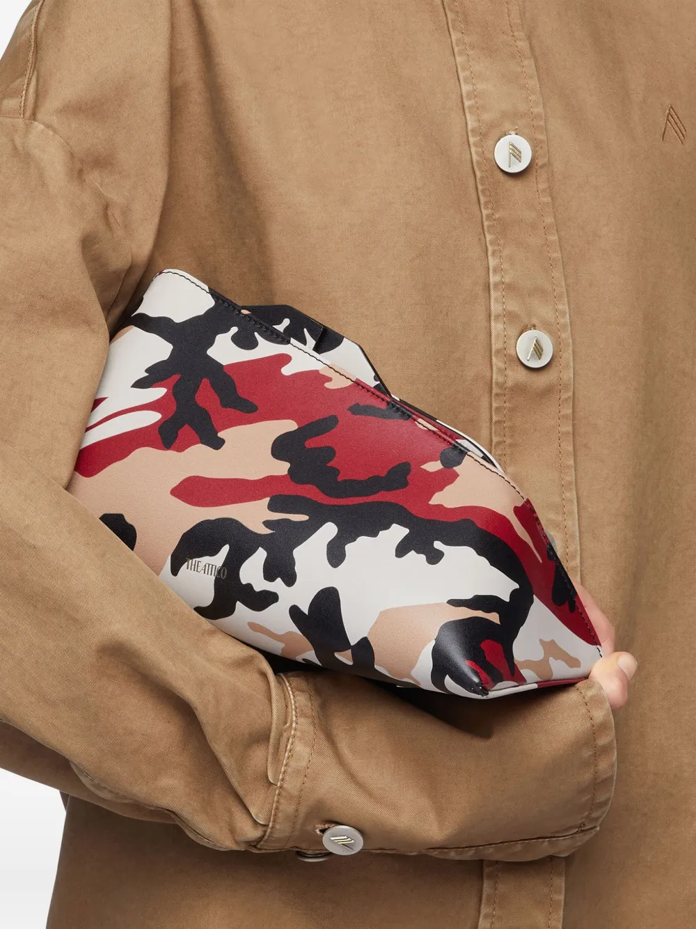 The Attico 8.30PM camouflage-pattern clutch ag | Image 2