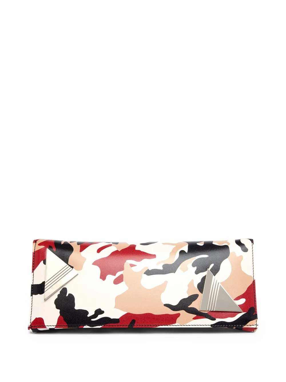 The Attico 8.30PM clutch met camouflage-patroon Beige