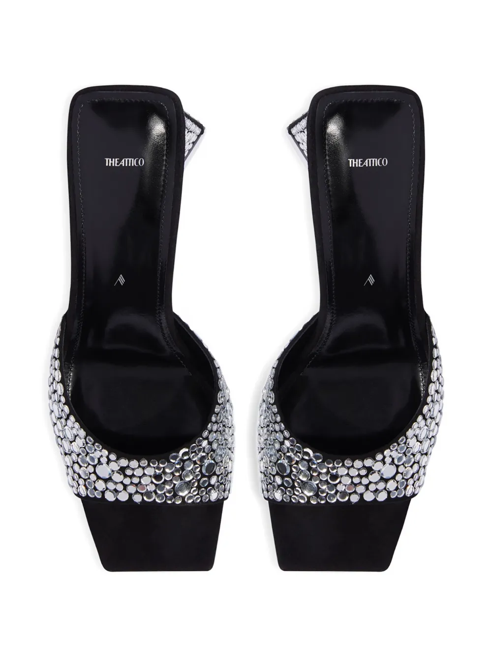 The Attico 85mm Mini Devon embellished mules | Heeled Mules | Image 2