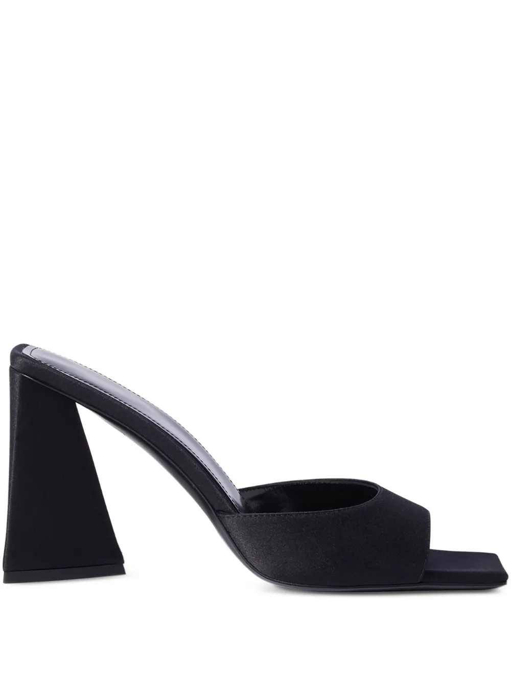 The Attico 85mm Mini Devon square-toe mules | Black | Image 1