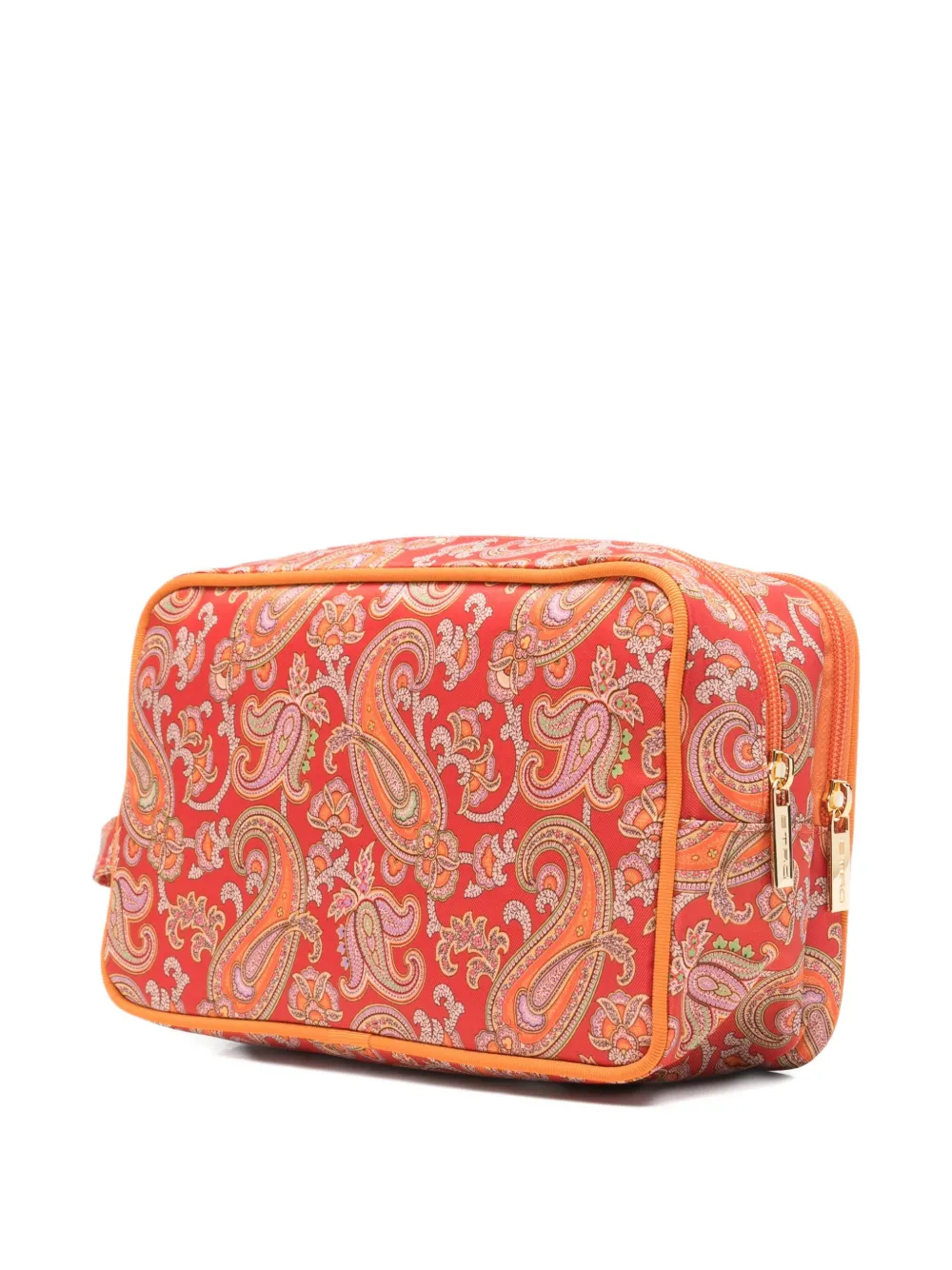 ETRO paisley-print beauty wash bag - Rood