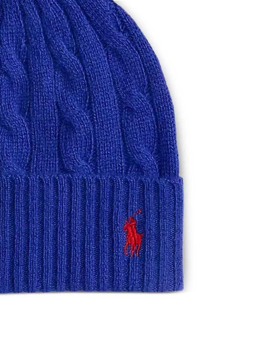 Polo Ralph Lauren Kabelgebreide muts Blauw
