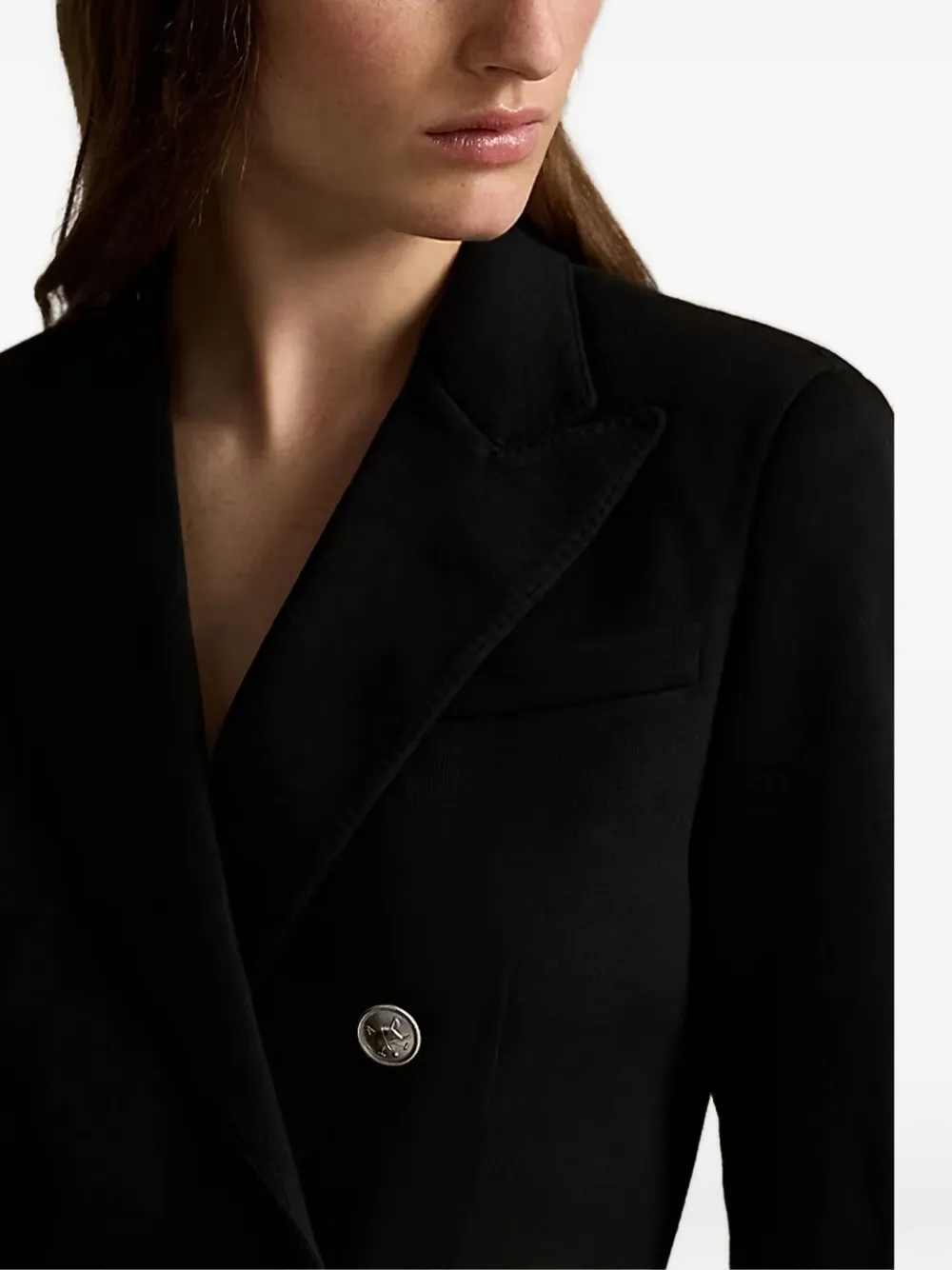 Polo Ralph Lauren Blazer met dubbele rij knopen Zwart