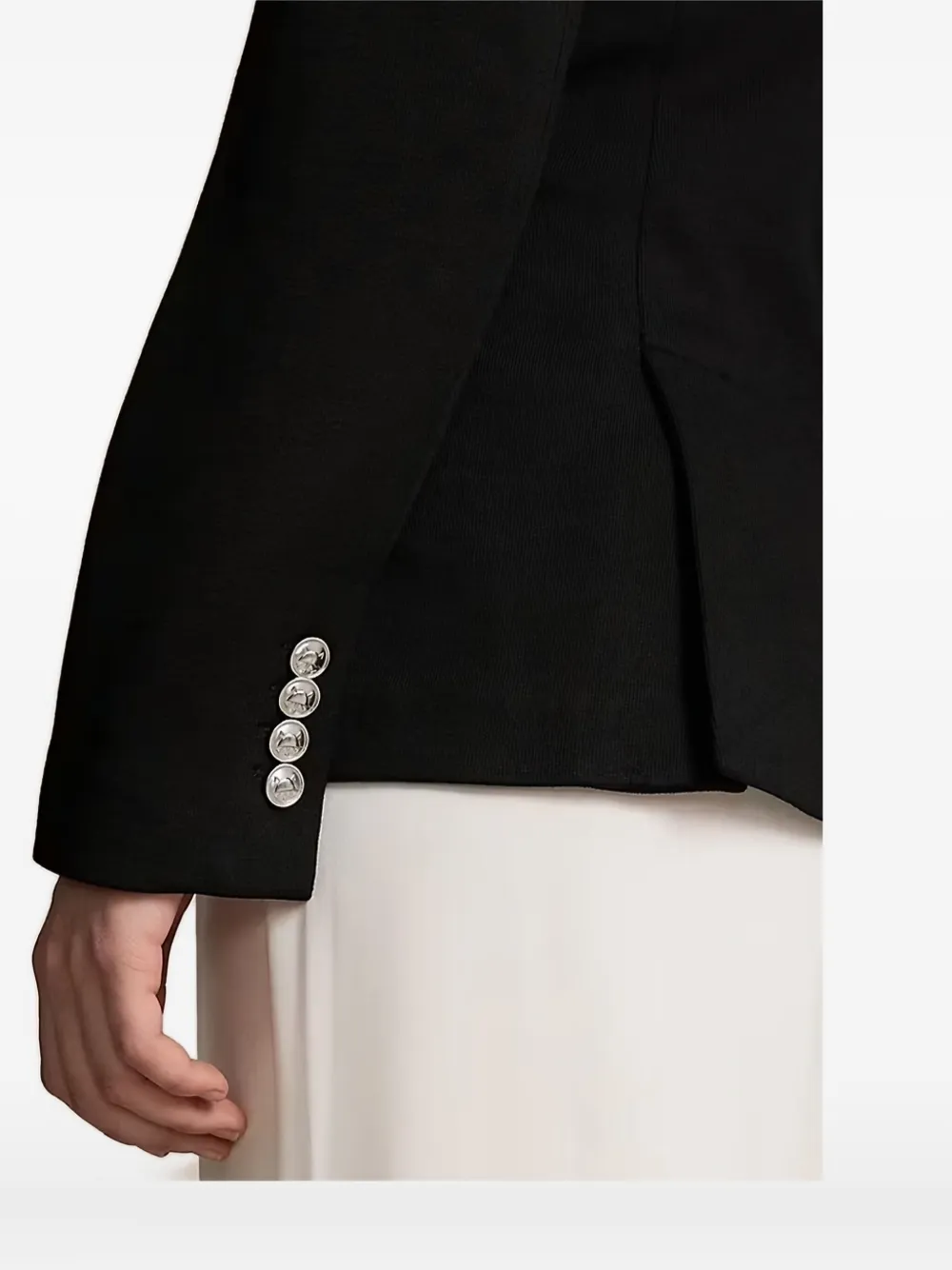 Polo Ralph Lauren Blazer met dubbele rij knopen Zwart