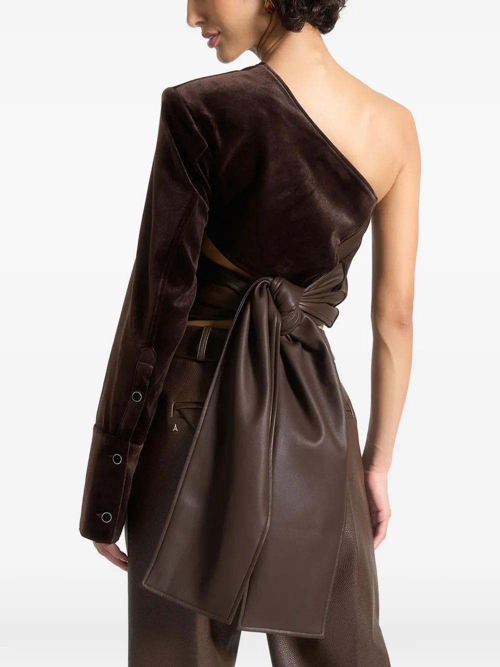 Manière De Voir Coralie asymmetrische top Bruin