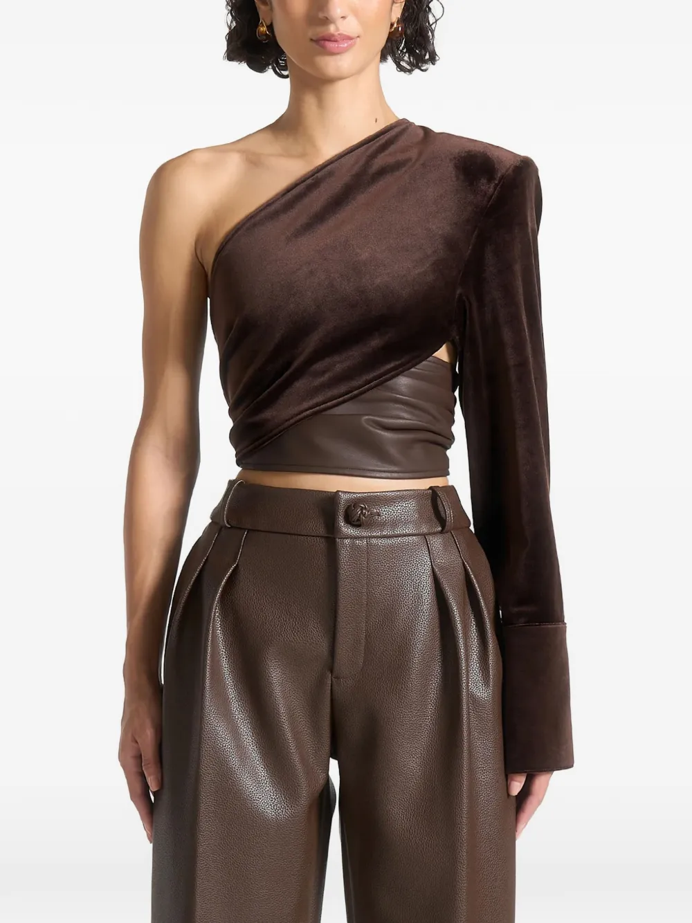 Manière De Voir Coralie asymmetrische top Bruin