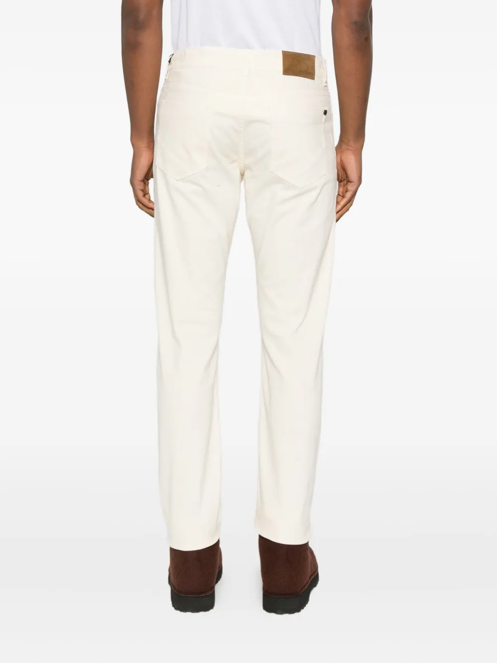 Incotex Broek met vijf zakken Wit