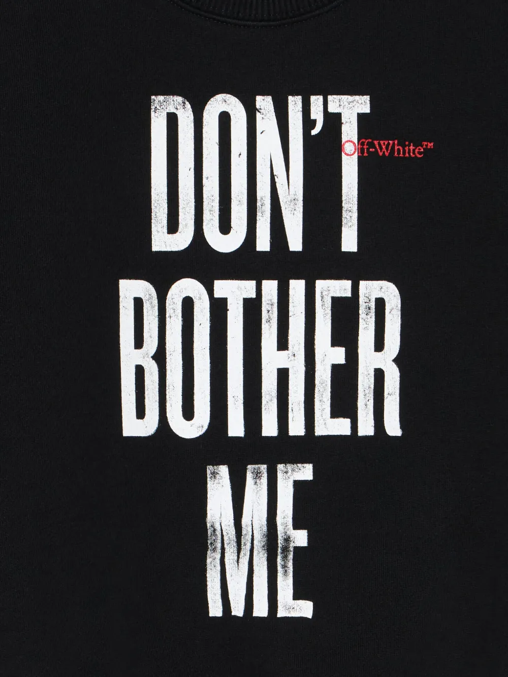 Off-White Kids Sweater met ronde hals Zwart