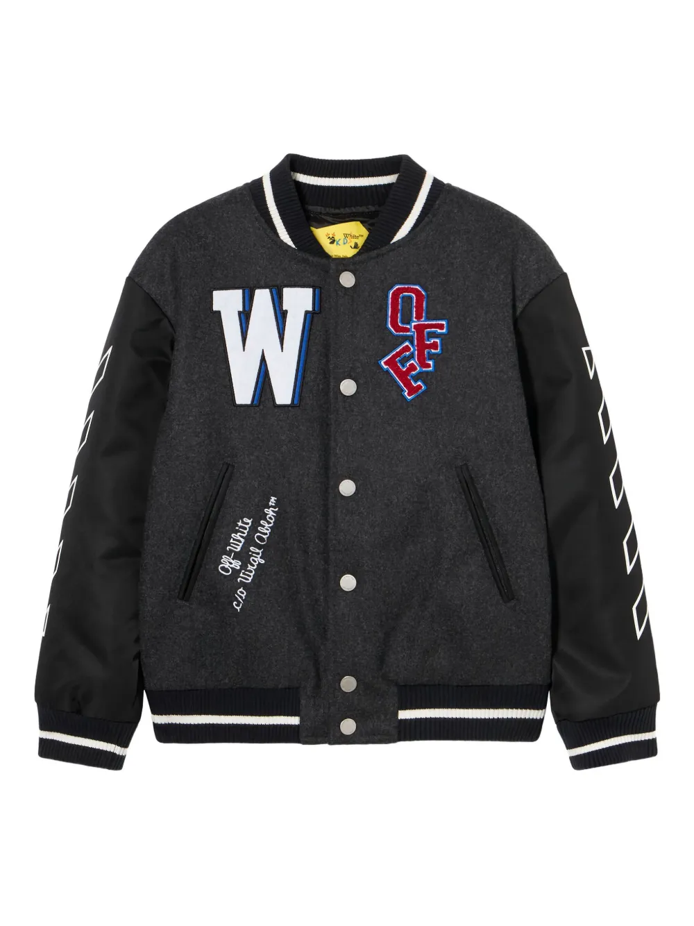 Off-White Kids Arrow-motif jacket | Grey | Image 1