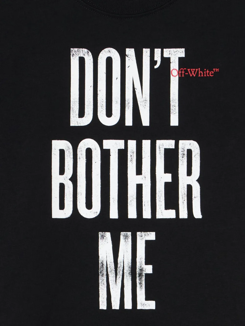 Off-White Kids Quote T-shirt met grafische print Zwart