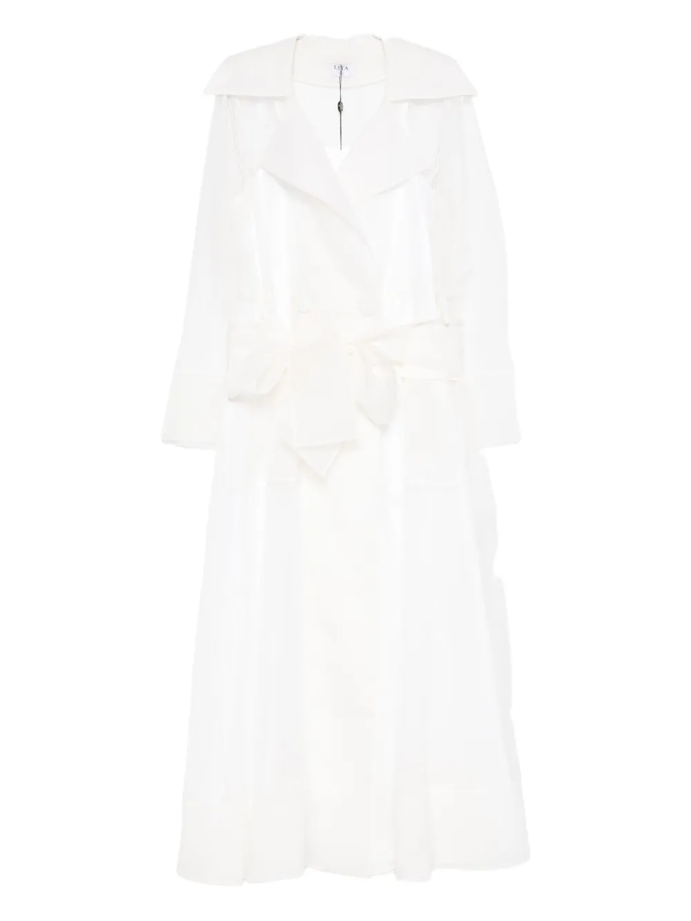 Lita Couture Clair Belted Maxi Dress In White