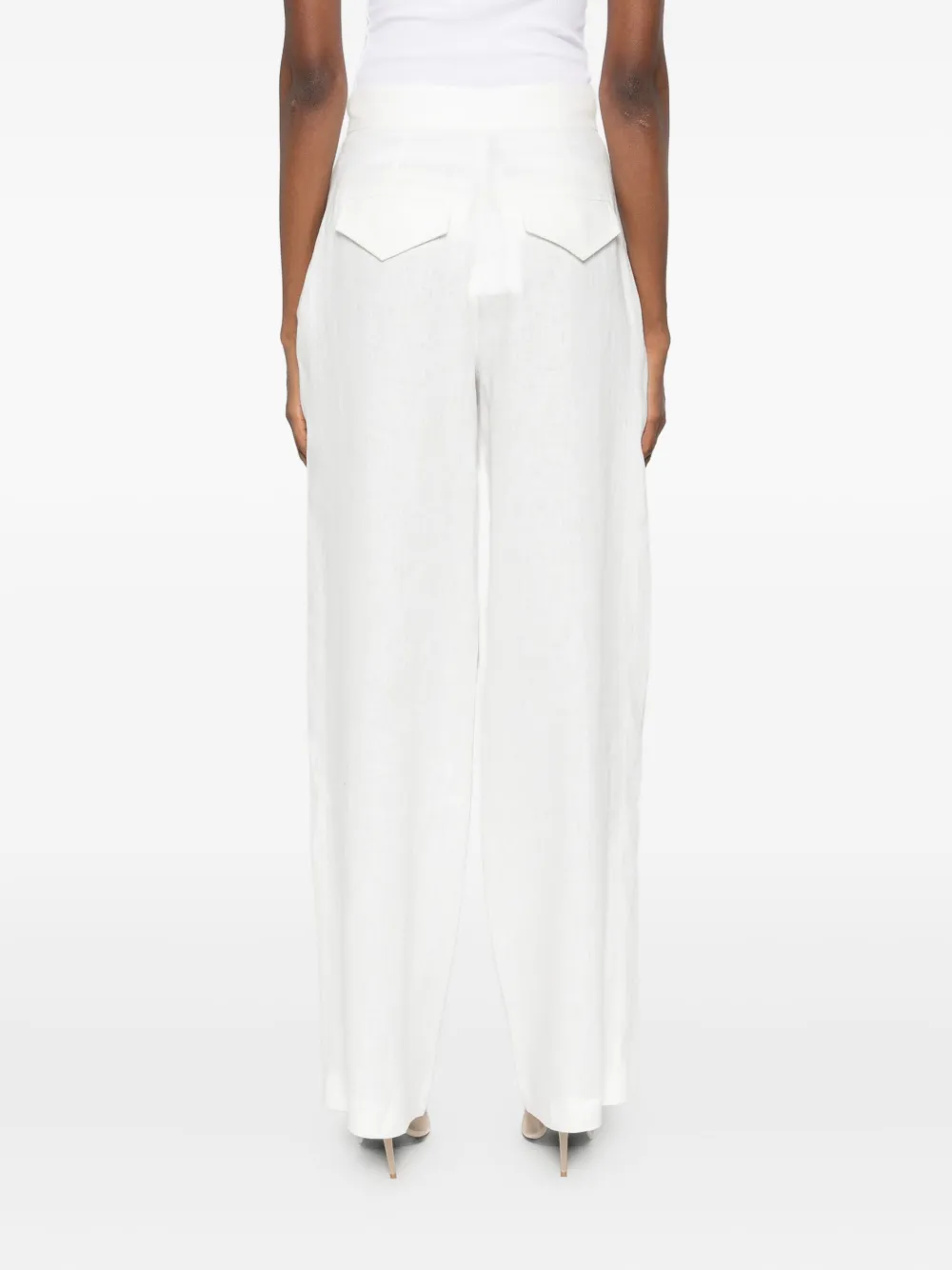 Lita Couture Pleat-detail Wide-leg Trousers In Animal Print