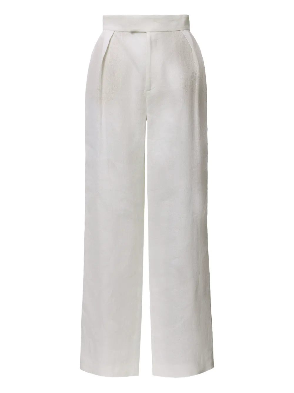 LITA COUTURE pleat-detail wide-leg trousers - Bianco