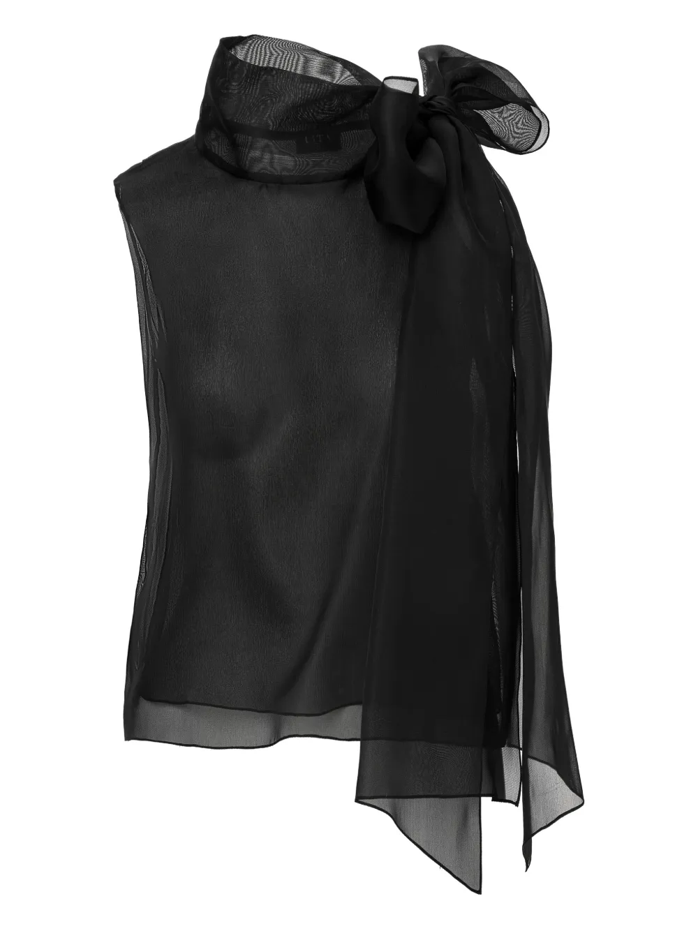 LITA COUTURE Brise bow-detail blouse - Nero