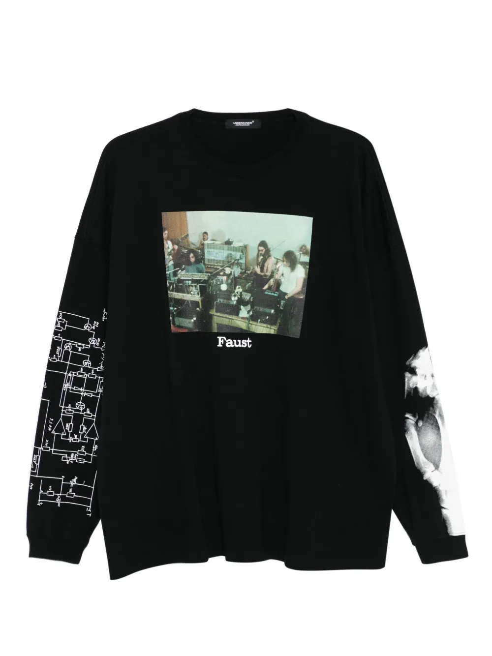 Undercover graphic-print long-sleeve T-shirt - ブラック Undercover graphic-print long-sleeve T-shirt - ブラック