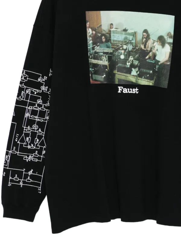 Undercover graphic-print long-sleeve T-shirt | Black | FARFETCH