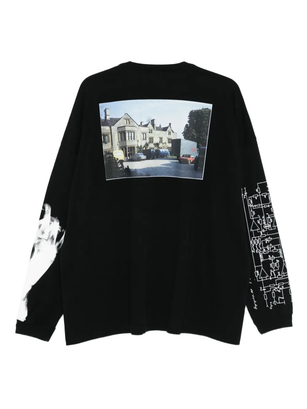 Undercover Graphic-print Long-sleeve T-shirt In Black