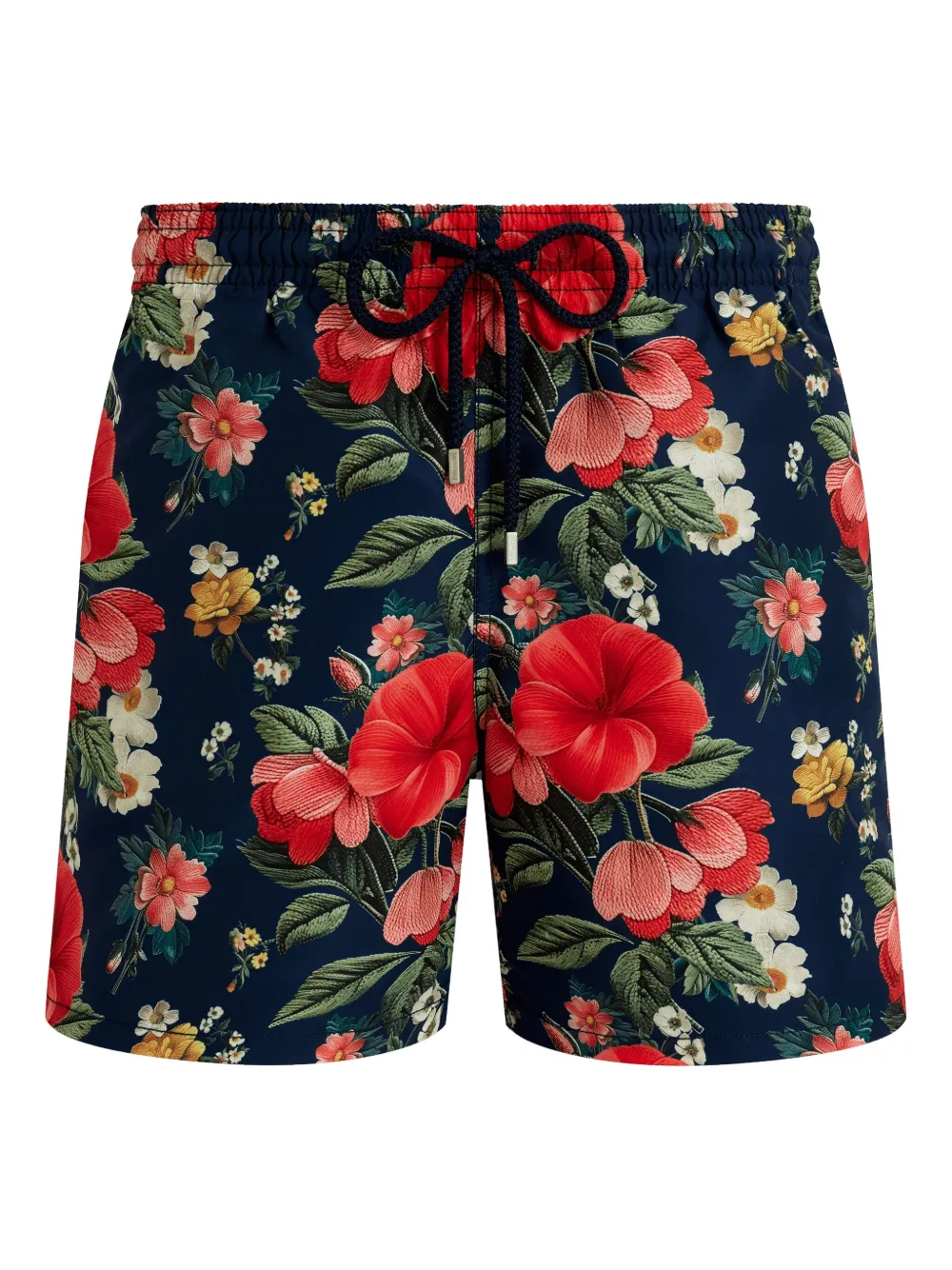 Vilebrequin shorts de playa con pretina elástica y estampado floral | azul | Image 1