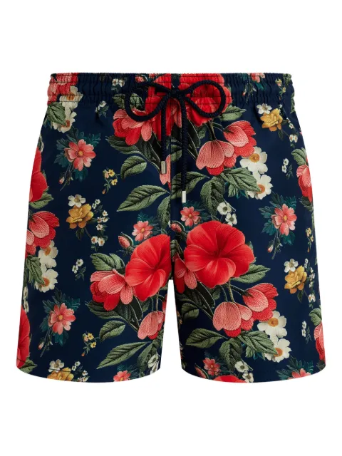 Vilebrequin elasticated-waistband floral-print swim shorts