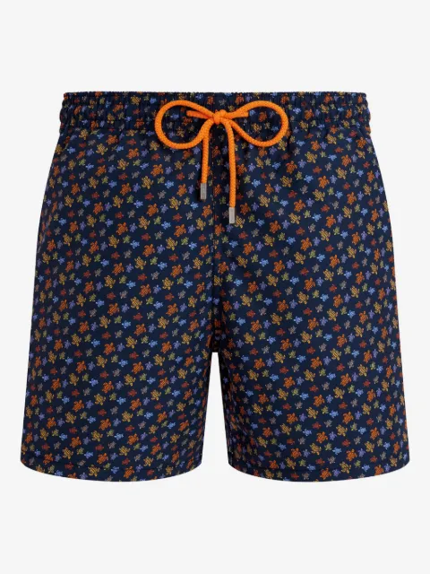 Vilebrequin drawstring turtle-print swim shorts