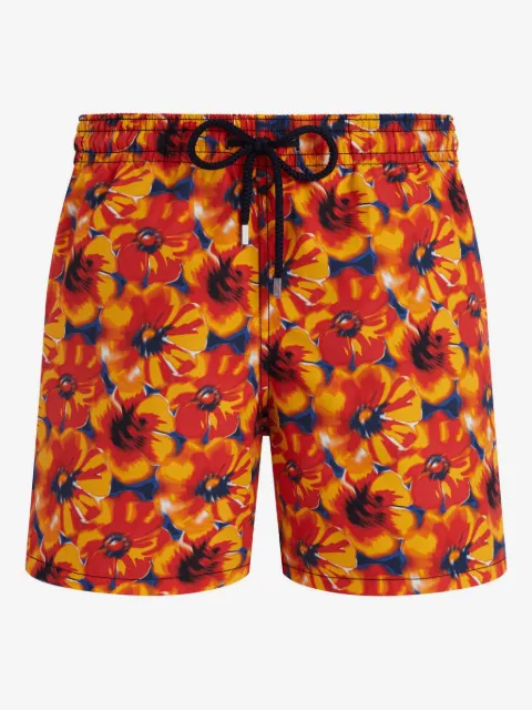 Vilebrequin drawstring floral-print swim shorts