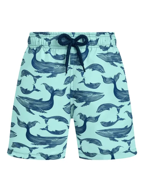 Vilebrequin Kids elasticated-waistband whale swim shorts