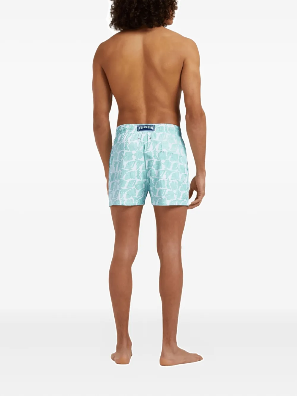 Vilebrequin Zwembroek met schelpen-patroon Blauw