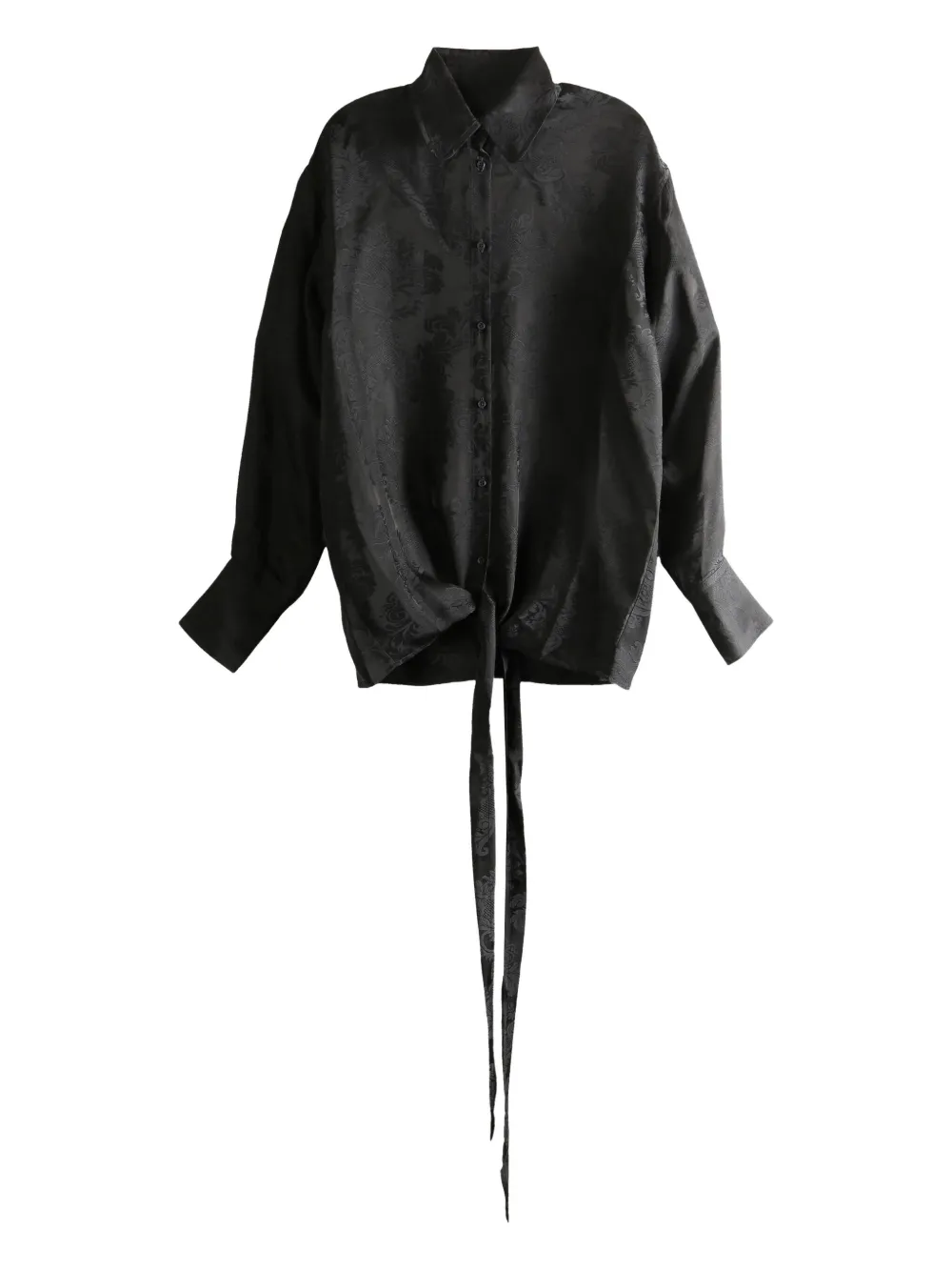 Uma Wang Blouse met jacquard Zwart