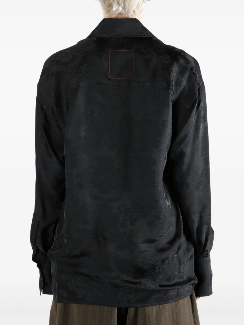 Uma Wang Blouse met jacquard Zwart