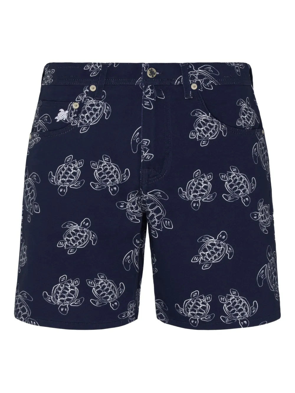 Vilebrequin five-pocket turtle-print bermuda shorts | azul | Image 1