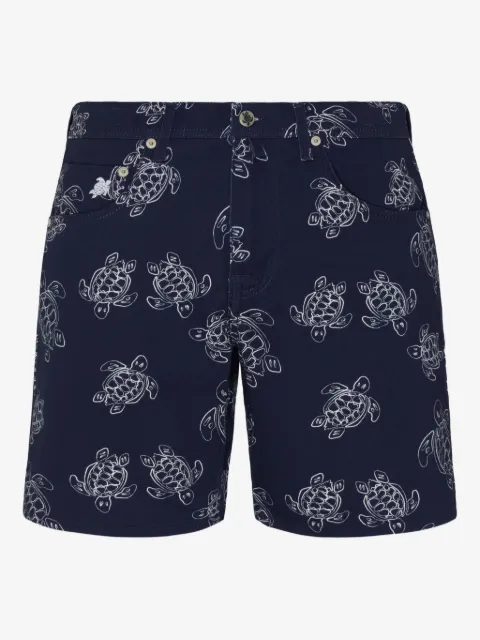 Vilebrequin five-pocket turtle-print bermuda shorts