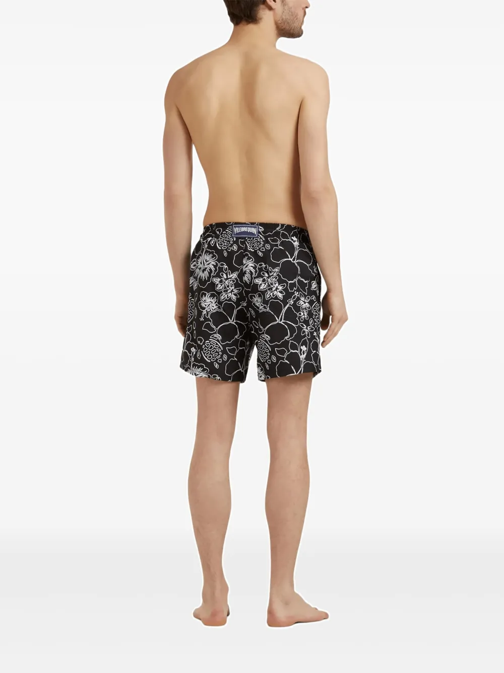 Vilebrequin Zwembroek met grafische print Zwart