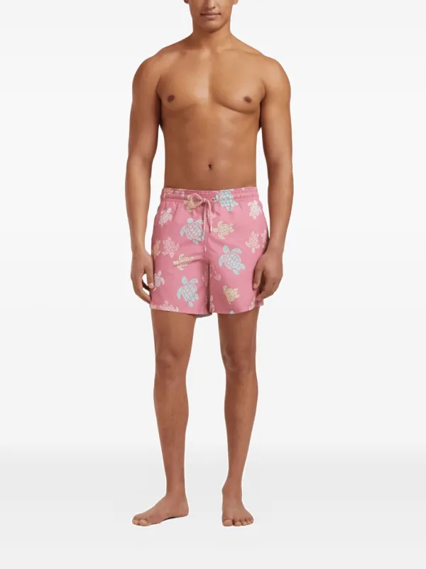 Vilebrequin Drawstring Turtles Swim Shorts | Pink | FARFETCH