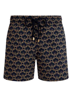 Vilebrequin octopus-embroidered Drawstring Swim Shorts | Black