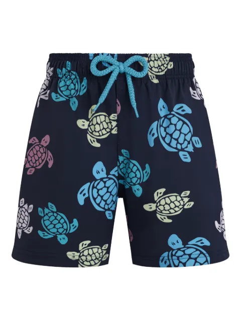 Vilebrequin Kids shorts de playa con tortugas estampadas
