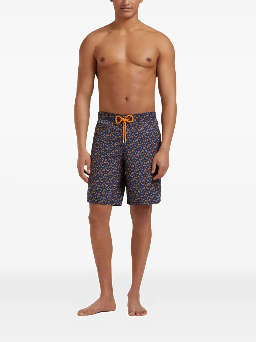 Vilebrequin Zwembroek met elastische tailleband Blauw